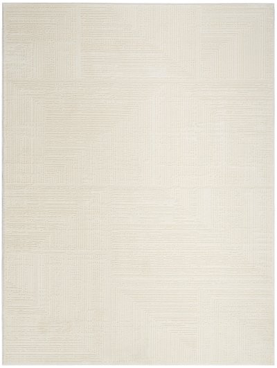 Nourison Home Nourison Sustainable Trends SUT07 5'3" x 7'3" Ivory Farmhouse Indoor Rug - 9' x 12'