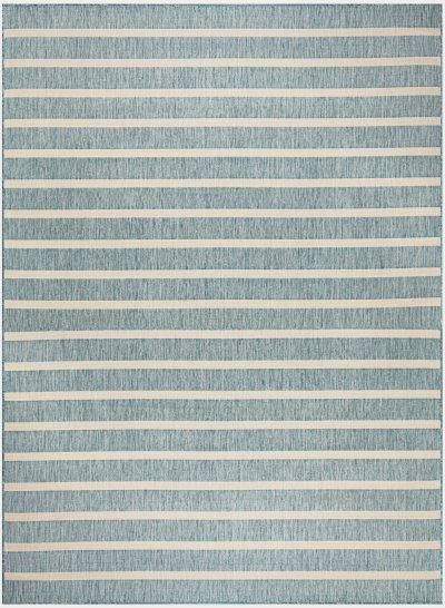 Nourison Home Nourison Positano POS03 12' x 15' Aqua Ivory Modern Rug - 8' x 10'