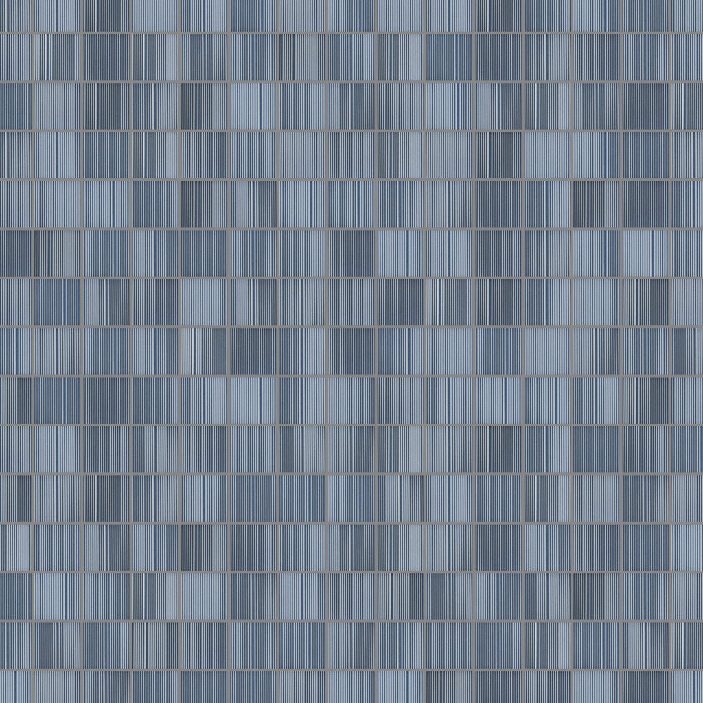 Emser Tile KANJI NASU GLOSSY SQUARE MOSAIC - Blue