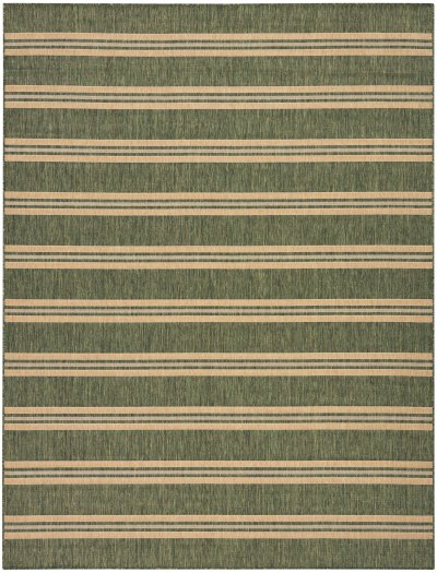 Nourison Home Nourison Horizon Indoor/Outdoor HOZ05 4' x 6' Green Modern Rug - 8' x 10'