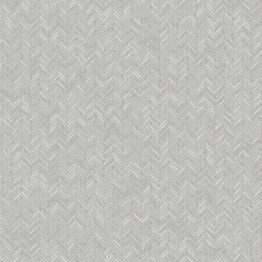 Marble Systems Avalanche Honed Herringbone 5/8x3 Marble Mosaic 10 7/16x12 13/16 - Avalanche