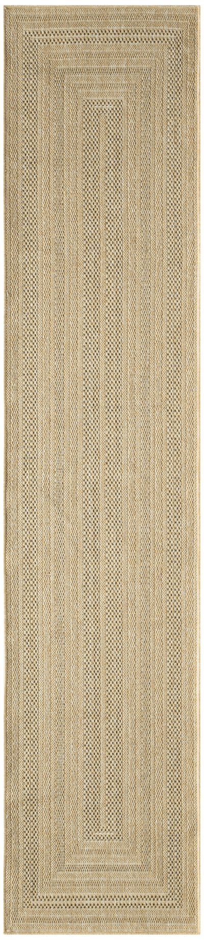 Nourison Home Nourison Tulum TLM04 6' x 9' Taupe Grey Outdoor Rug - 2' x 6'