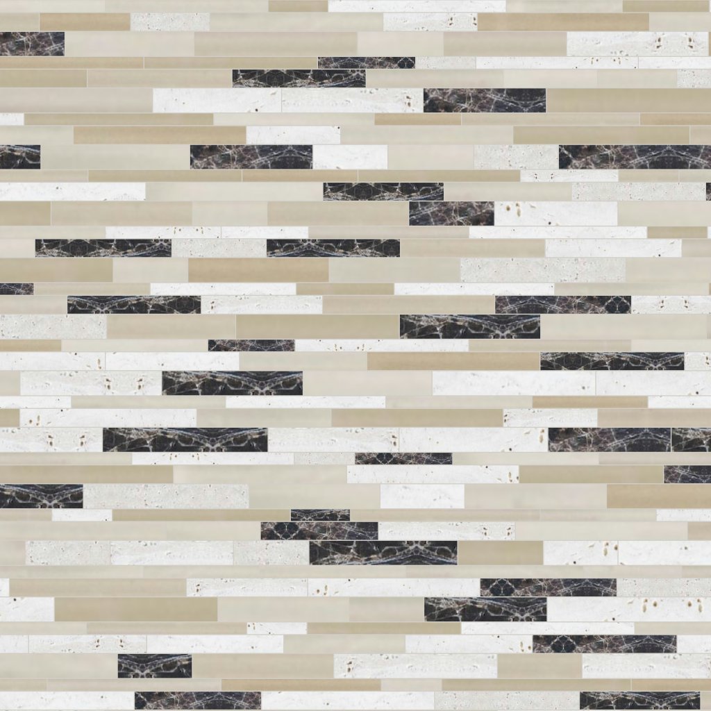 Qualis Ceramica Linear Cappuccino Mosaic