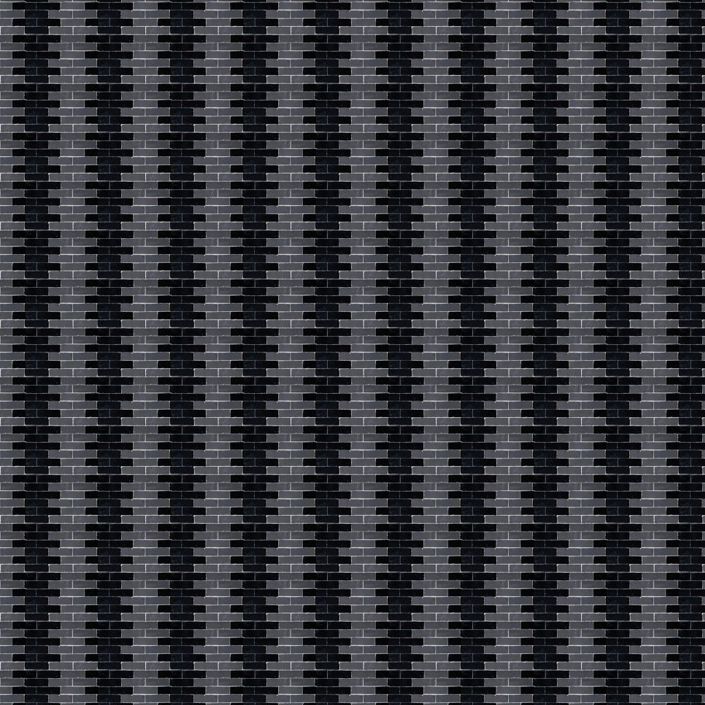 Marble Systems Black, Gray Glossy Woven Zellige Mosaic 12x12 - Black, Gray