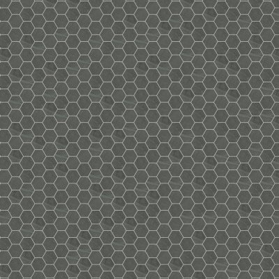 Qualis Ceramica Nord 2 Hex Carbon - 12" x 12"