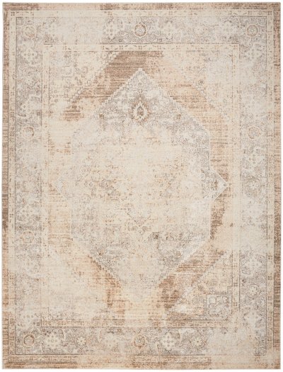 Nourison Home Nourison Astra Machine Washable ASW13 6'7" x 9' Beige Vintage Indoor Rug - 6'7" x 9'