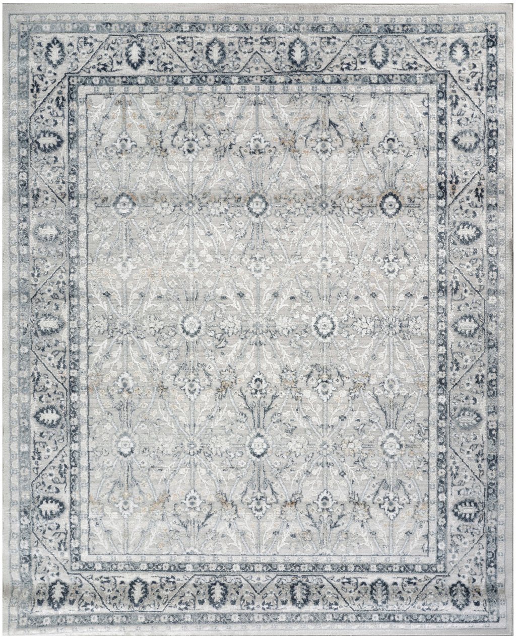 Nourison Home Nourison Dekor DEK03 7'10" x 9'10" Grey Navy Vintage Indoor Rug