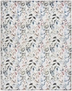 Nourison Nourison Washables NWB05 8' x 10' Ivory Multicolor Contemporary Indoor Rug -