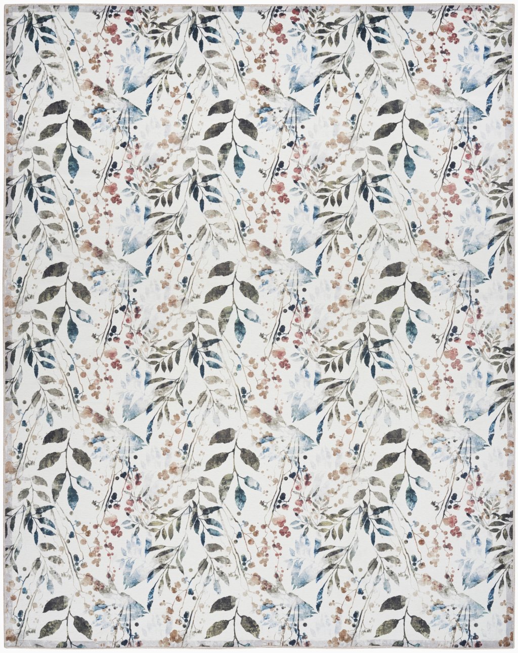 Nourison Home Nourison Nourison Washables NWB05 8' x 10' Ivory Multicolor Contemporary Indoor Rug