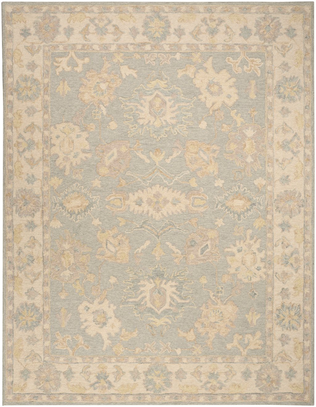 Nourison Home Nourison Maison MSO03 7'9" x 9'9" Blue Ivory Vintage Indoor Rug