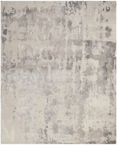 Nourison Home Nourison Prismatic PRS12 3'9" x 5'9" Silver Grey Modern Indoor Rug - 7'9" x 9'9"