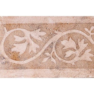 Marble Systems Stafford Creamware Glazed Ceramic Border Tiles 4x6 - Stafford Creamware - 4" x 6" x 3/8"