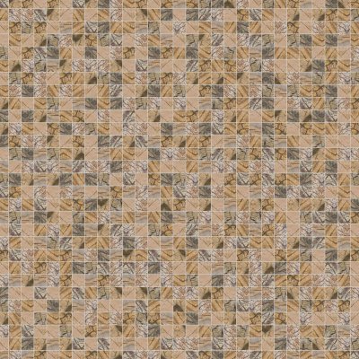 Qualis Ceramica Riviera Tileworks Chelsea Forest Brown Polished Marble Mosaic 2"x2" - 12" x 12"