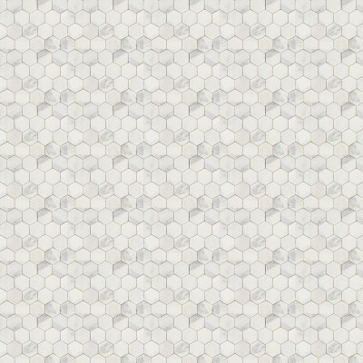 Marble Systems Calacatta Gold Royal Honed Hexagon Marble Mosaic 10 3/8x12 - Calacatta Gold Royal - 10 3/8" x 12" x 3/8"