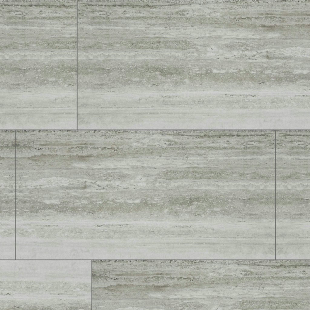 Qualis Ceramica Luxury Treiste Travertini 24X48 Honed - Cream