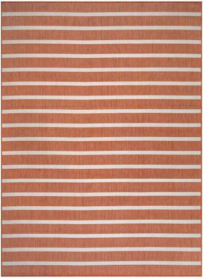 Nourison Home Nourison Positano POS03 10' x Round Terracotta Ivory Modern Rug - 8' x 10'