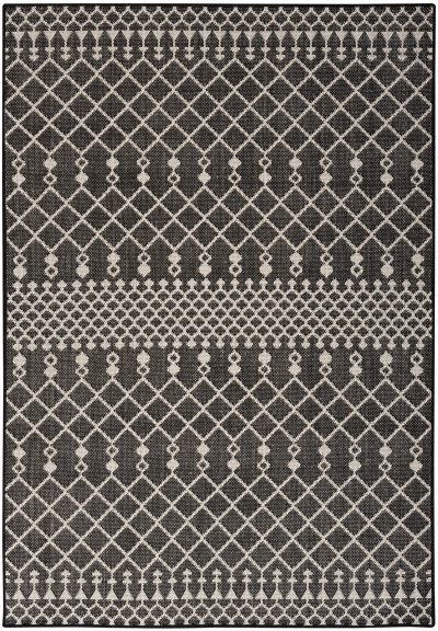Nourison Home Nourison Positano POS02 12' x 15' Black Modern Rug - 7' x 10'