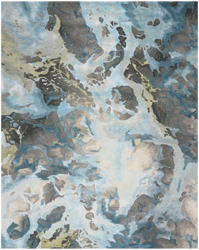 Nourison Home Nourison Prismatic PRS14 9'9" x 13'9" Grey Slate Modern Indoor Rug - 8'6" x 11'6"