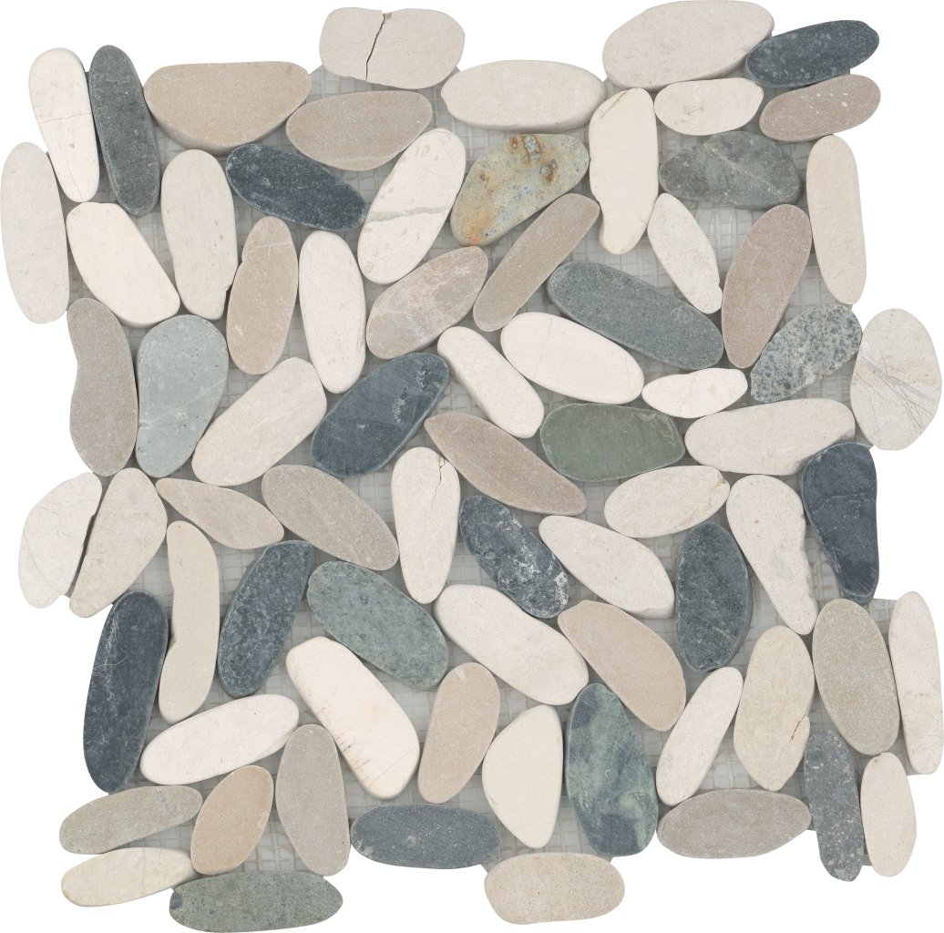 Emser Tile VENETIAN FLAT PEBBLES BLEND MOSAIC -PEB - 4 Color