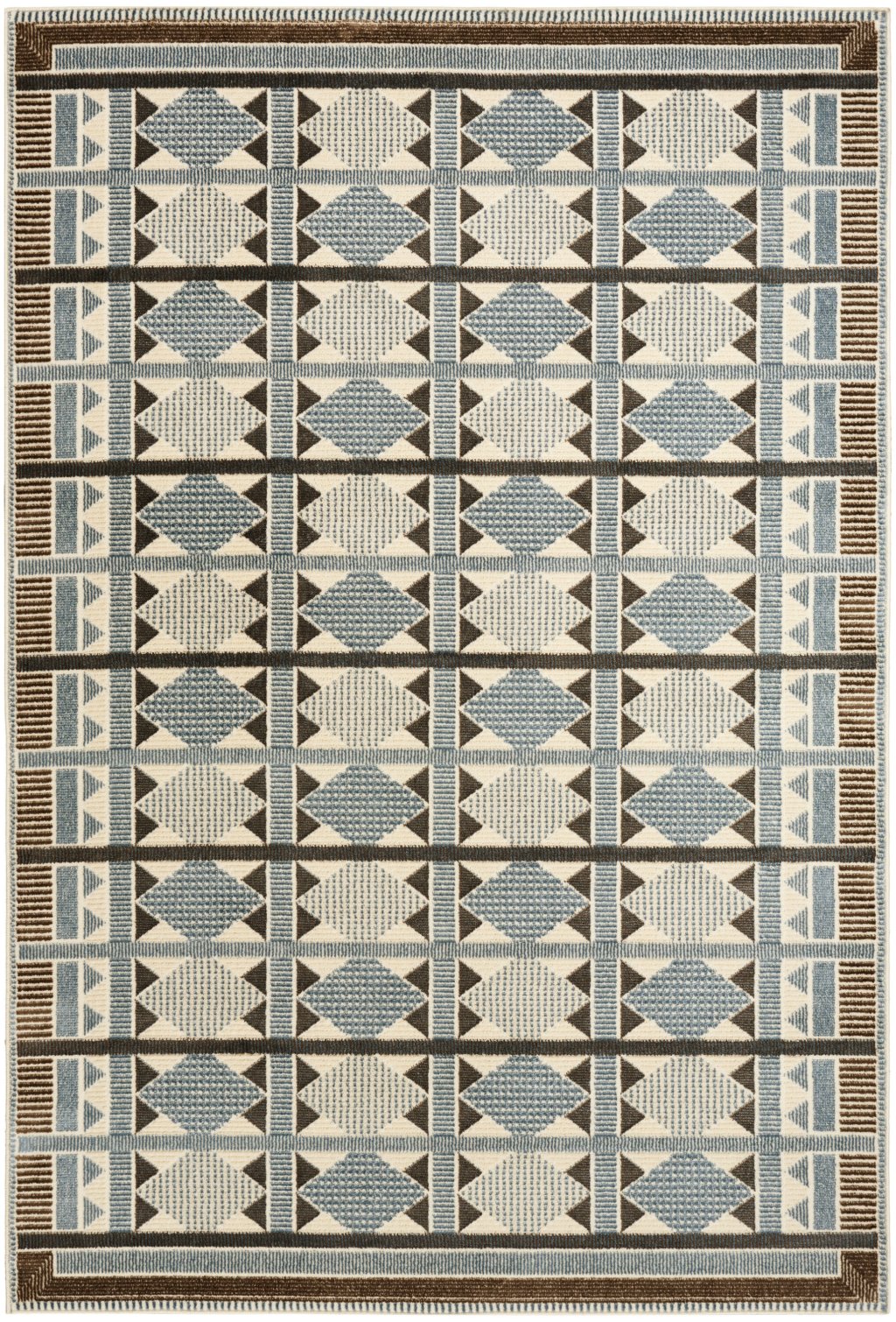 Nourison Home Nourison Nordic NRC06 4' x 6' Blue Modern Indoor Rug
