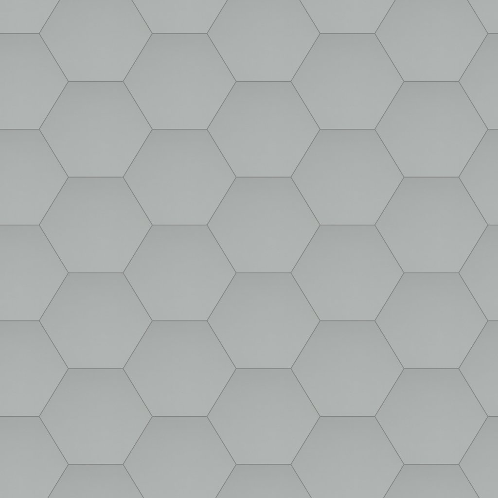 Emser Tile RHYTHM HEX MATTE -POR - Silver