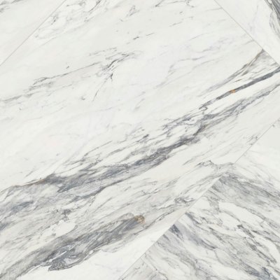 Qualis Ceramica Royal Stoneworks 48X110 Regal White Vein Honed - 48" x 110"