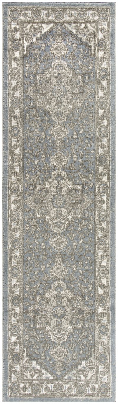 Nourison Home Nourison Concerto CNC05 3'9" x 5'9" Blue Vintage Indoor Rug - 2'2" x 7'6"