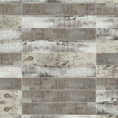 Qualis Ceramica Muskoka 6x36 Smoke - Grid