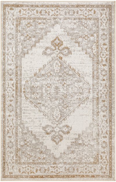 Nourison Home Nourison Astra Machine Washable ASW11 2'2" x 8' Grey Vintage Indoor Rug - 3'3" x 5'