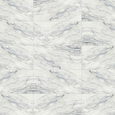 Qualis Ceramica Royal Stoneworks 12X24 Regal White Vein Honed - Grid