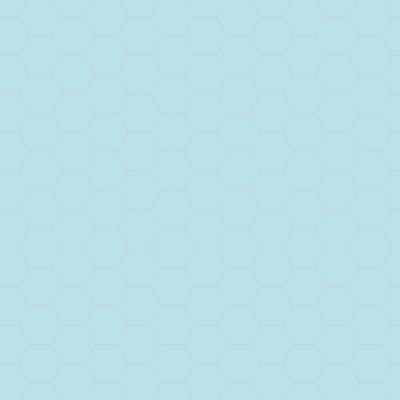 Qualis Ceramica Ronda 5.5x6.3 aqua Hexagon - 5.5" x 6.3"
