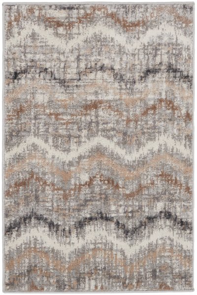 Nourison Home Nourison Elation ETN04 2' x 3' Grey Ivory Modern Indoor Rug - 2' x 3'