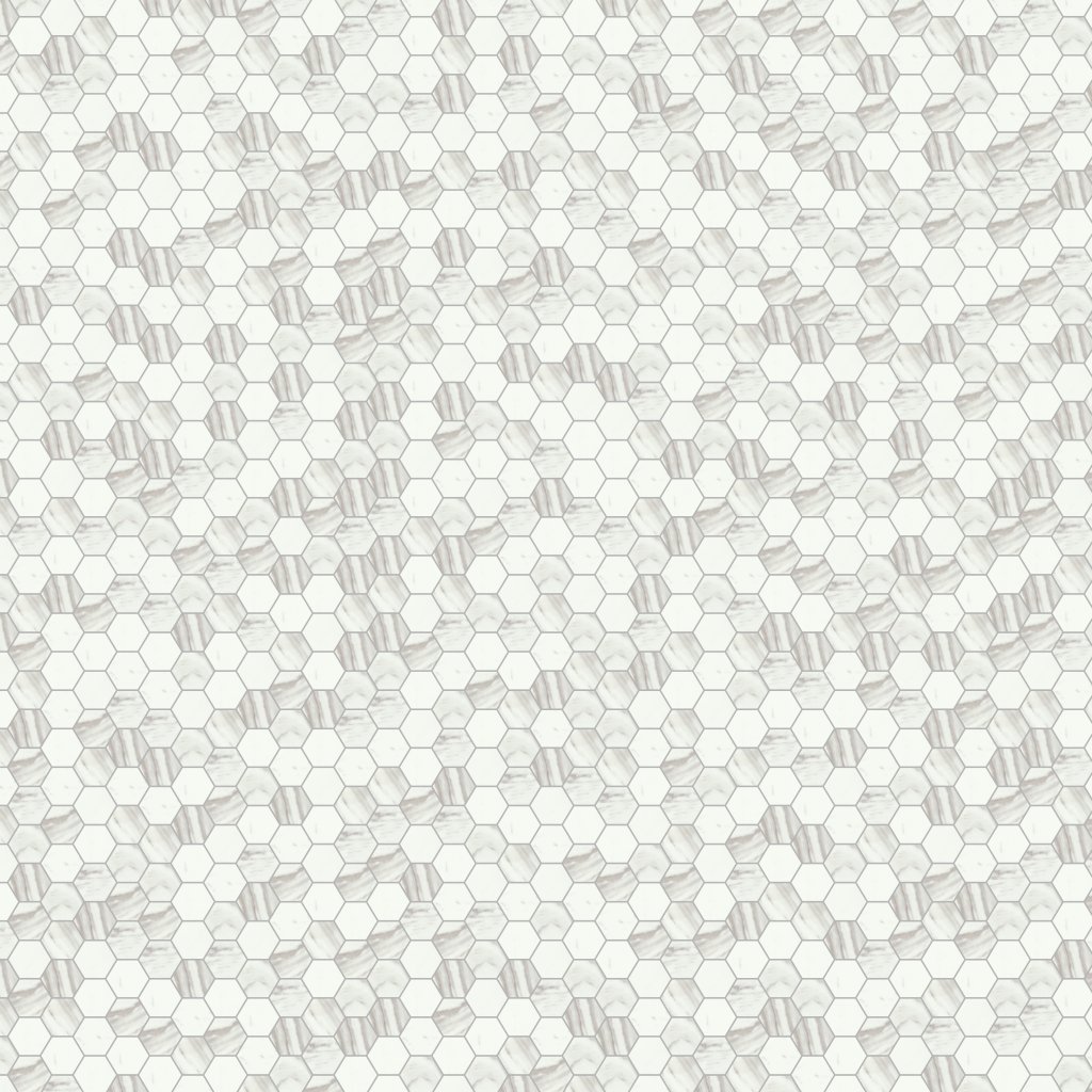 Daltile Eclessia Marble Volakas, Hexagon, 2, Honed - Volakas