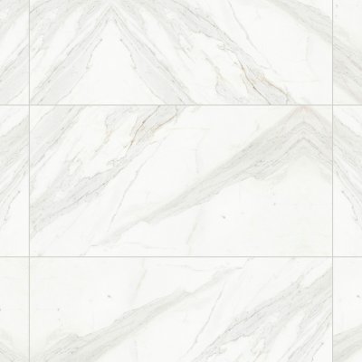 Qualis Ceramica Royal Stoneworks 24X48 Crown Calacatta Honed - Grid