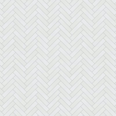 Marble Systems White Matte Herringbone Ceramic Mosaic 10x13 - White - 10" x 13" x 15/64"