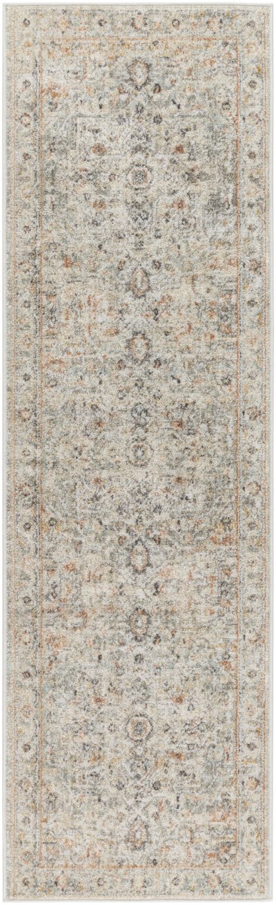 Nourison Home Nourison Oushak Home OUS02 4' x Round Light Grey Vintage Indoor Rug - 2' x 6'