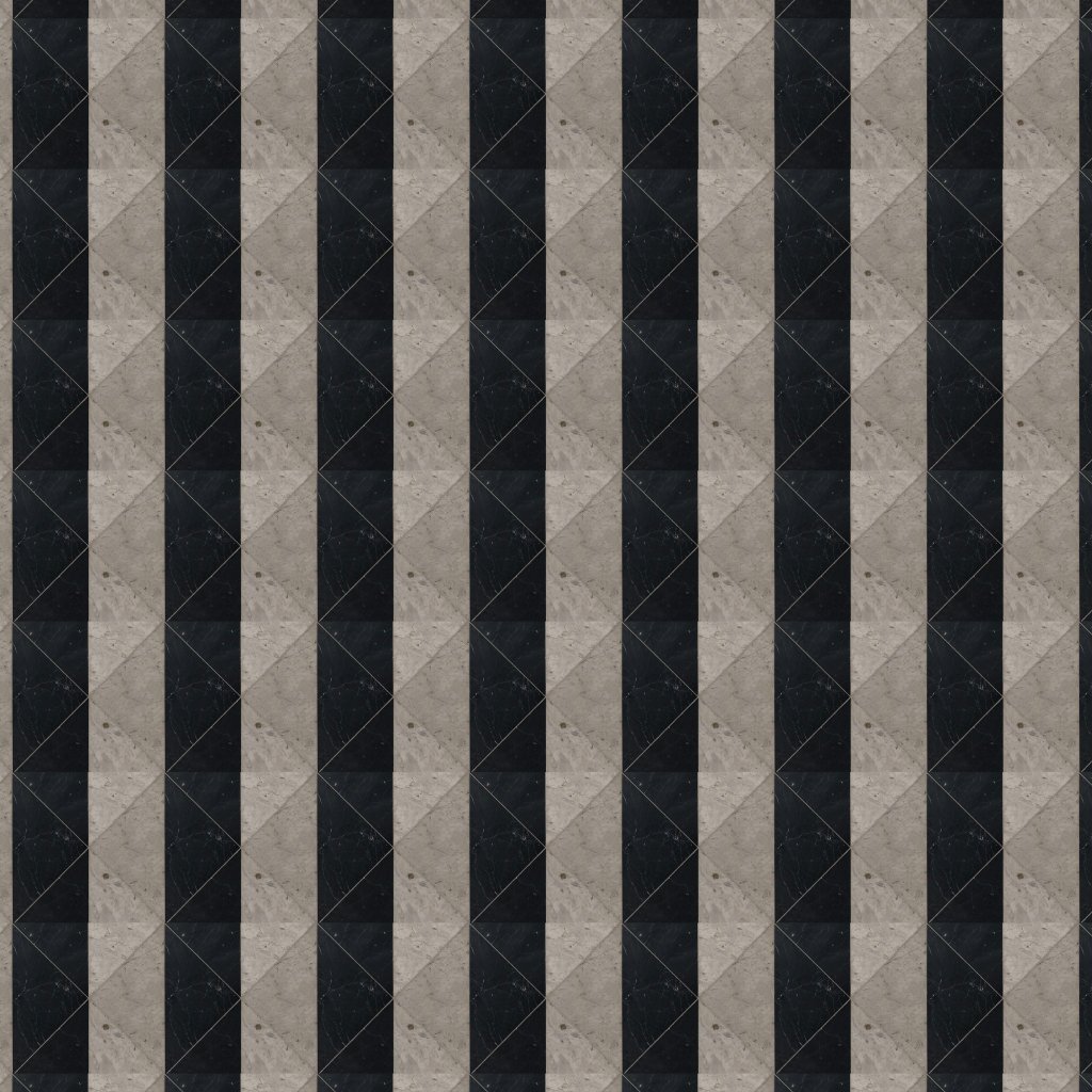 Marble Systems Britannia, Black Honed Mcm Square Limestone Mosaic 8x8 - Britannia, Black