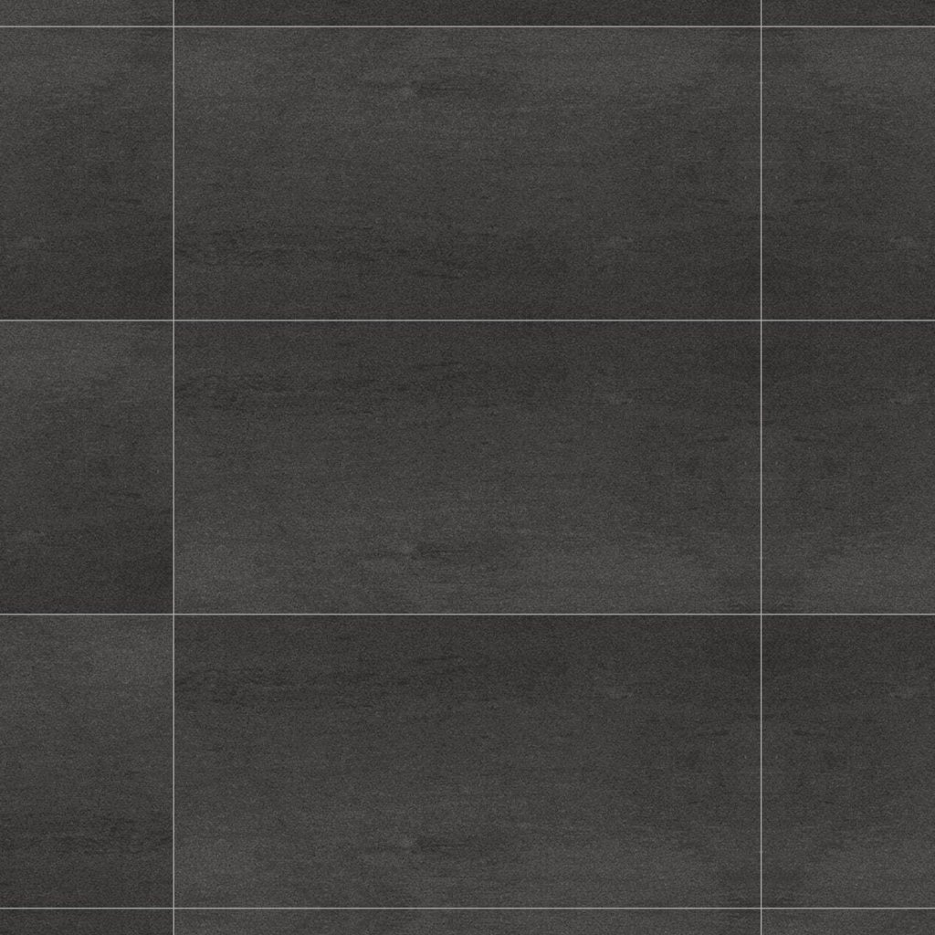 Marble Systems Atelier Black Lappato Concrete Look Porcelain Tile 18x36 - Atelier Black