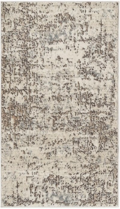 Nourison Home Nourison Quarry QUA17 6' x 9' Ivory Beige Modern Indoor Rug - 2'2" x 3'9"