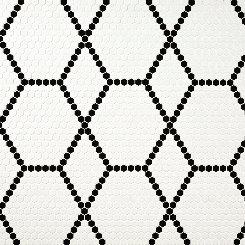 MSI White And Black Hive Pattern Matte - Domino