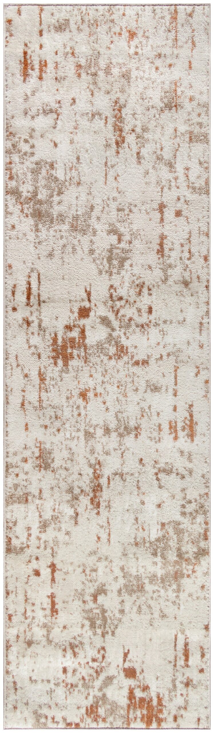 Nourison Home Nourison Quarry QUA01 2'2" x 12' Ivory Rust Modern Indoor Rug