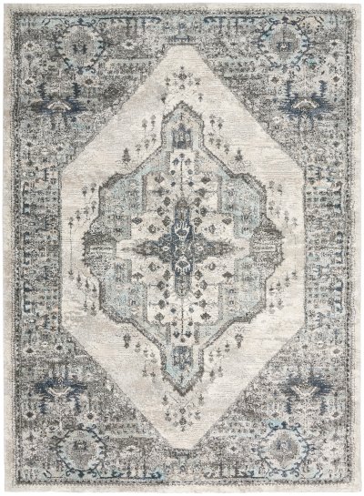 Nourison Home Nourison American Manor AMR02 3'11" x 5'11" Grey Farmhouse Indoor Rug - 5'3" x 7'3"