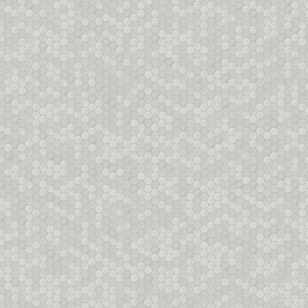 American Olean Rochester - White, Hexagon, 1 1/2X1 1/2, Matte (RC01) - White