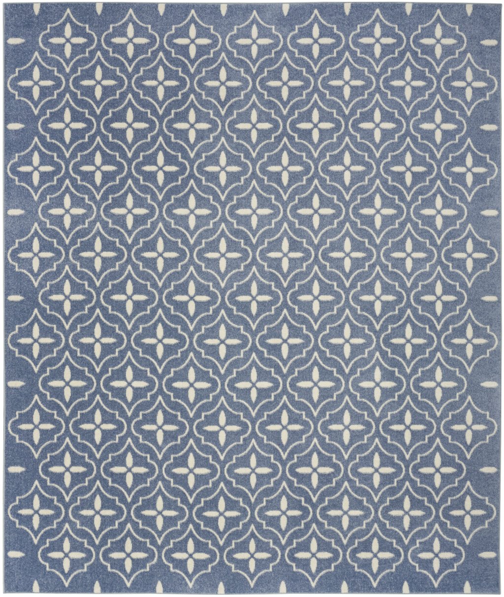 Nourison Home Nourison Nourison Essentials NRE04 6' x 9' Blue Ivory Modern Rug