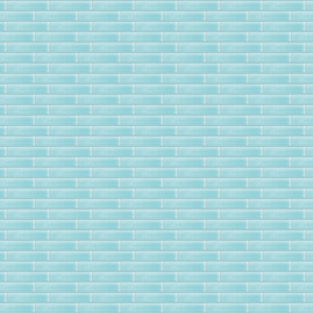 American Olean Color Appeal - Fountain Blue, Rectangle, 2X8, Glossy (C108) - Fountain Blue