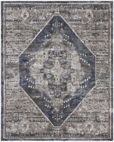 Nourison Home Nourison American Manor AMR02 3'11" x 5'11" Blue Farmhouse Indoor Rug - 7'10" x 9'10"