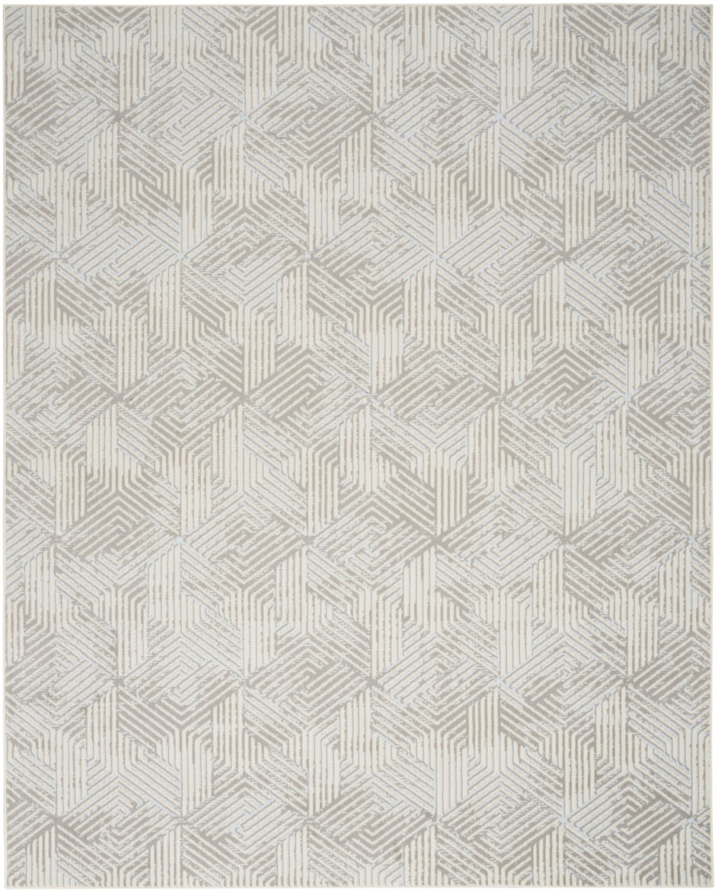 Nourison Home Nourison Grafix GRF39 8'6" x 12' Grey Modern Indoor Rug