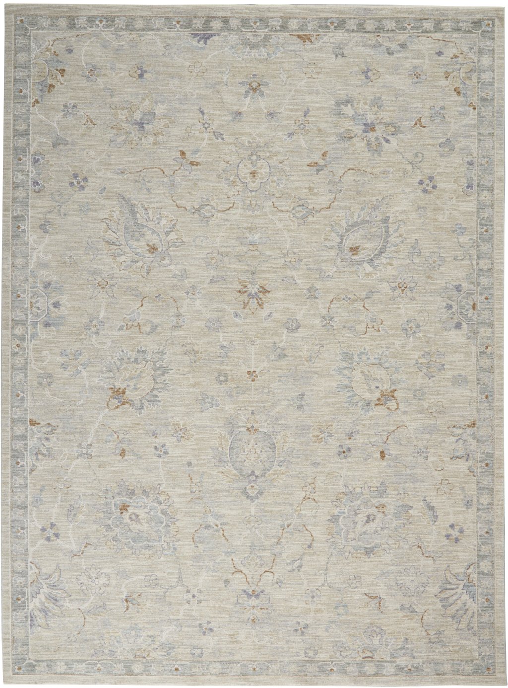 Nourison Home Nourison Asher ASR04 7'10" x 10'4" Light Grey Vintage Indoor Rug
