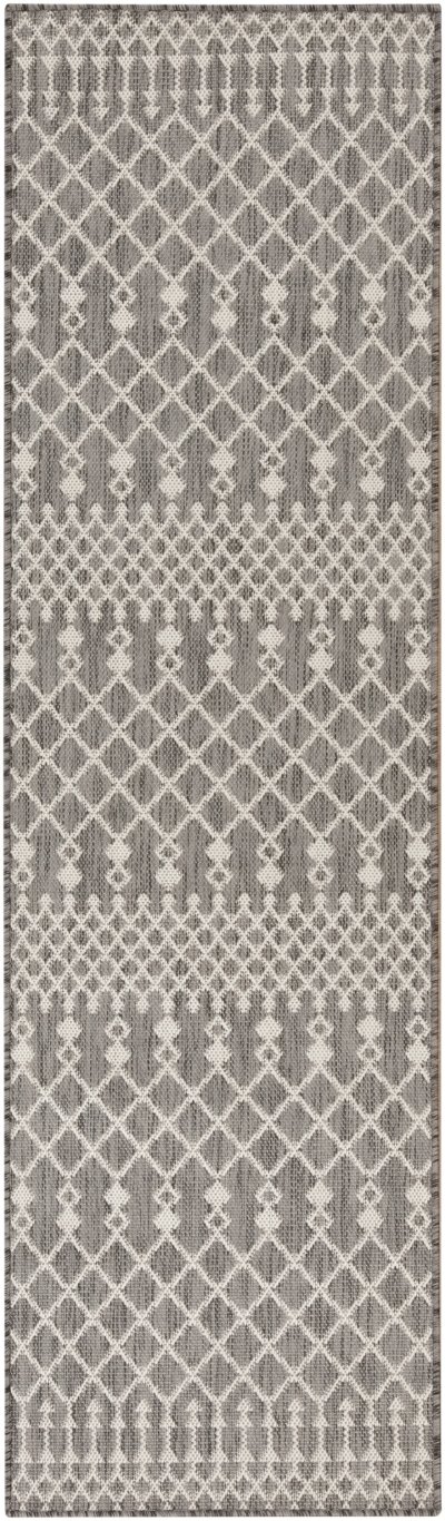 Nourison Home Nourison Positano POS02 10' x Square Charcoal Modern Rug - 2'2" x 8'
