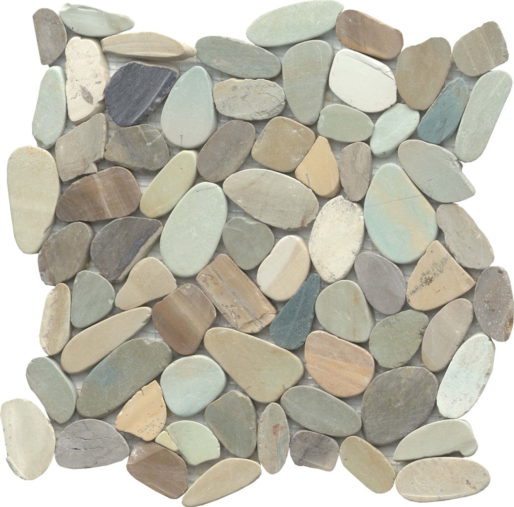 Emser Tile VENETIAN FLAT PEBBLES BLEND MOSAIC -PEB - Pastel